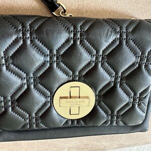 Kate Spade Astor Court Naomi Quilted Bone Handbag (black)